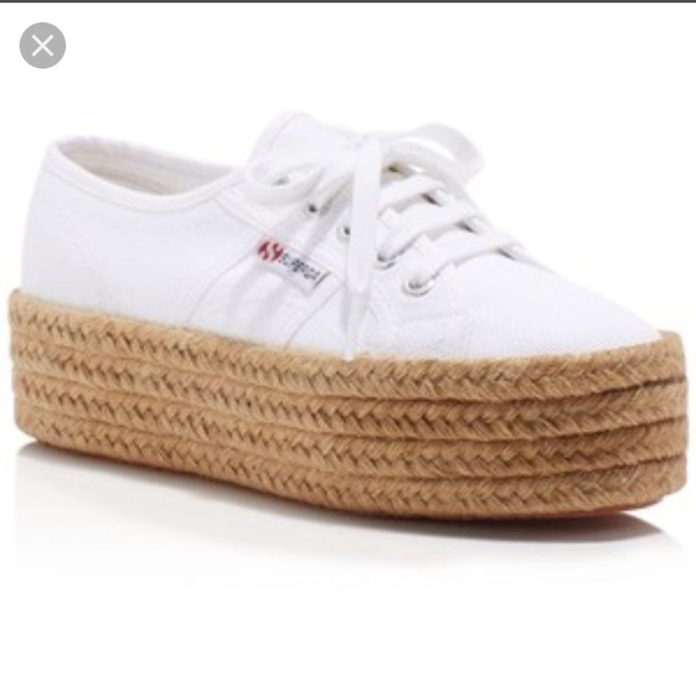 Superga woven platform sneakers